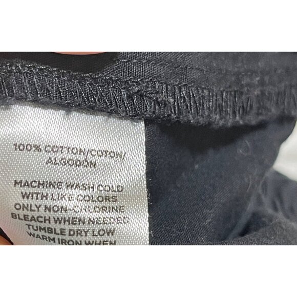 2 Pair Loft Outlet Cargo Shorts Black White Elastic Waist Size M Medium Cotton - Picture 9 of 9